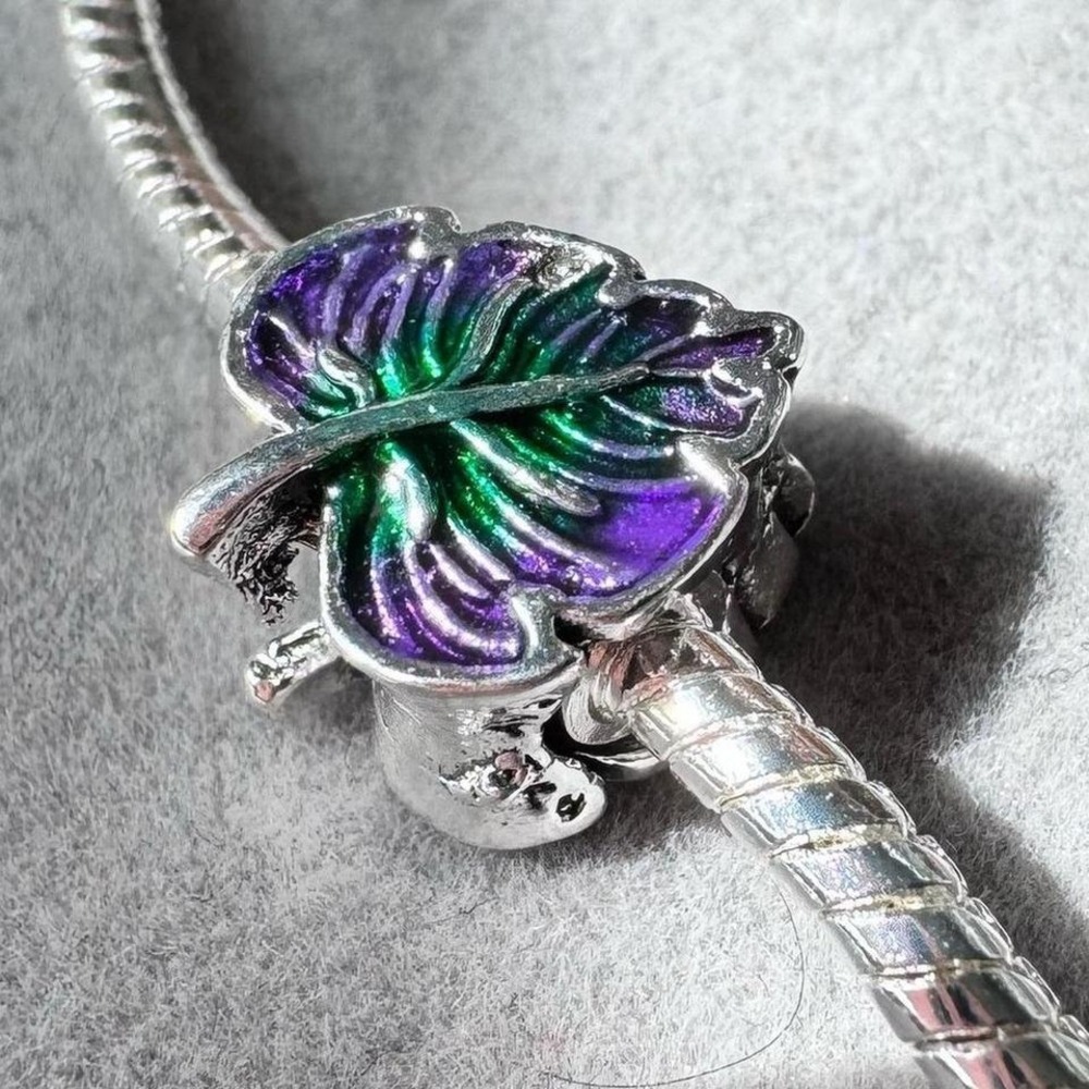 Rainbow Leaf Charm fits PANDORA - Picture 1 of 8